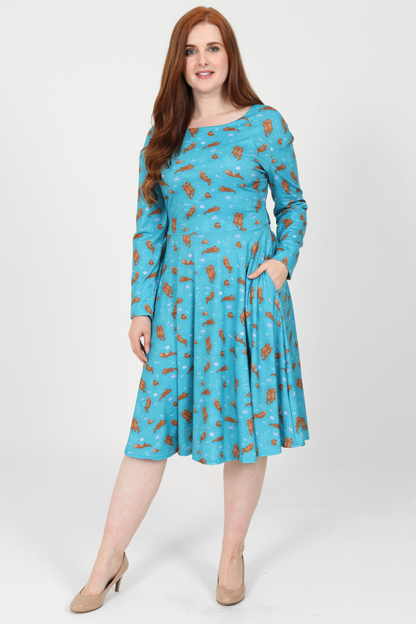 Sofia Otters Blue Dress