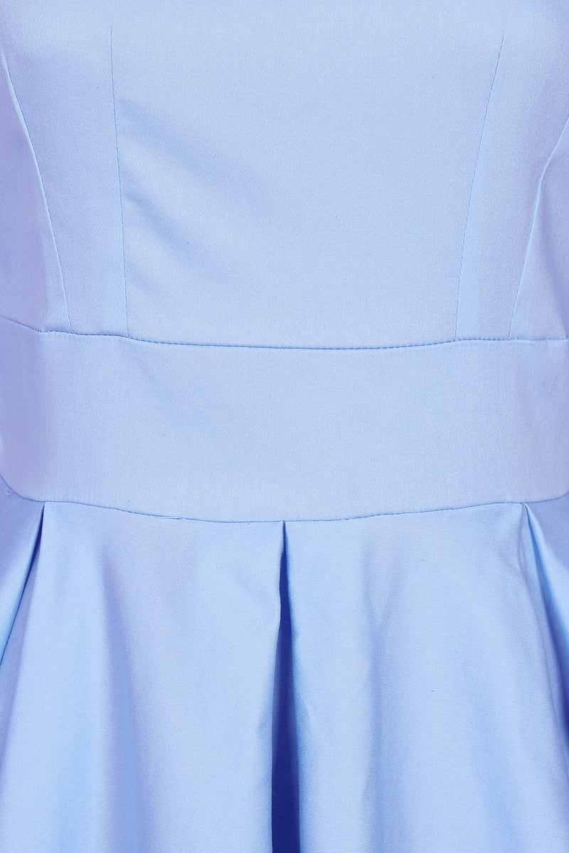 Liana Pale Blue Flare Dress