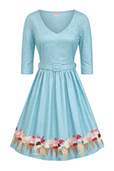 Olivia Ice Cream Border Dress