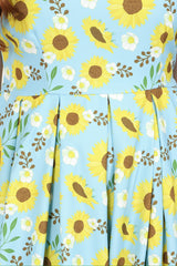 Olivia Sunflower Light Blue Dress