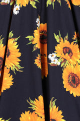 Liana Navy Sunflower Dress