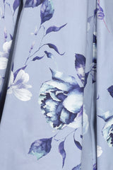 Liana Lavender Roses All Over Flare Dress