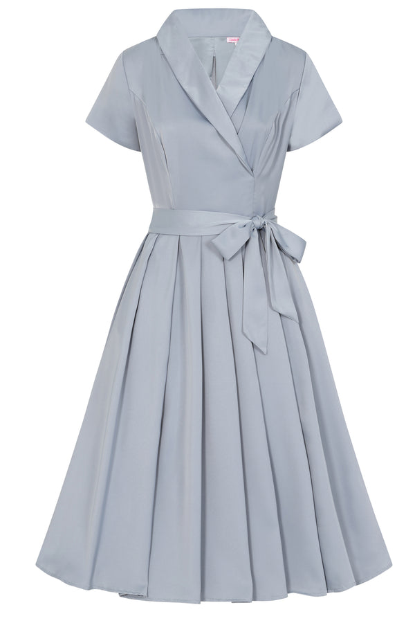 Melissa Grey Satin Dress