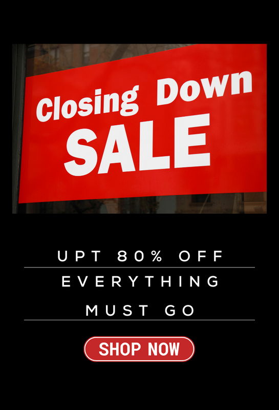 CLEARANCE - UP TO 80% OFF RRP