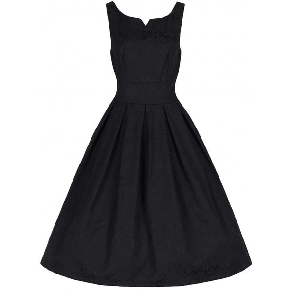 'Marianne' Black Swing Dress and Jacket Twin Set