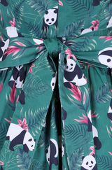 Tropical Panda Tea Dress
