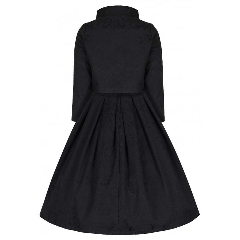 'Marianne' Black Swing Dress and Jacket Twin Set