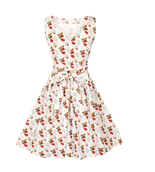 Wonderland Print Tea Dress