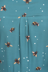Bea Teal Bee Dress