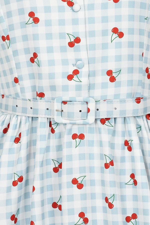 Dina Cherry Gingham Dress