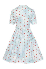Dina Cherry Gingham Dress