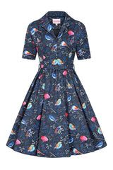 Dina Wild Birds Dress