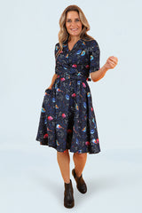 Dina Wild Birds Dress