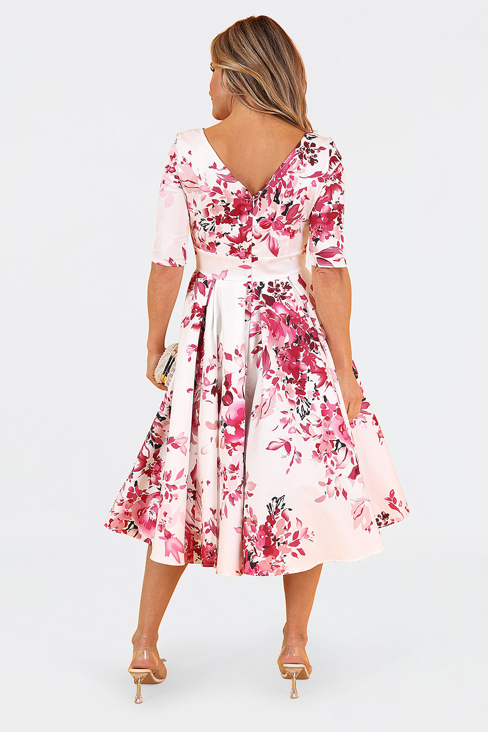 Liana Floral Burgundy & White Dress – Little Wings Factory