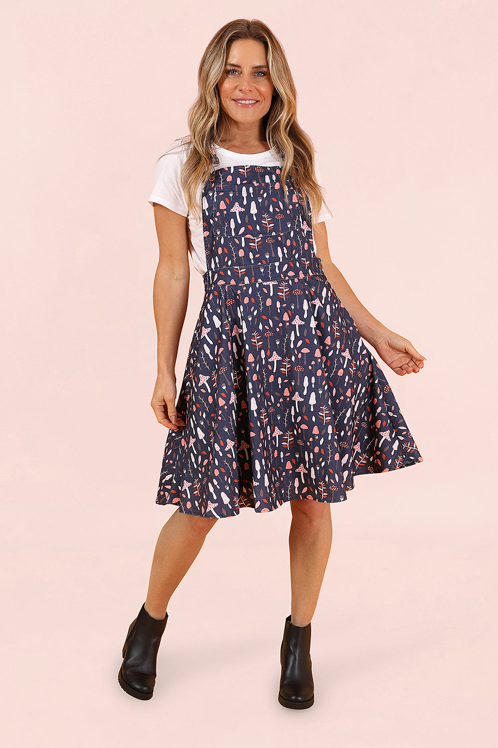 Toadstool Dungaree Dress – Little Wings Factory