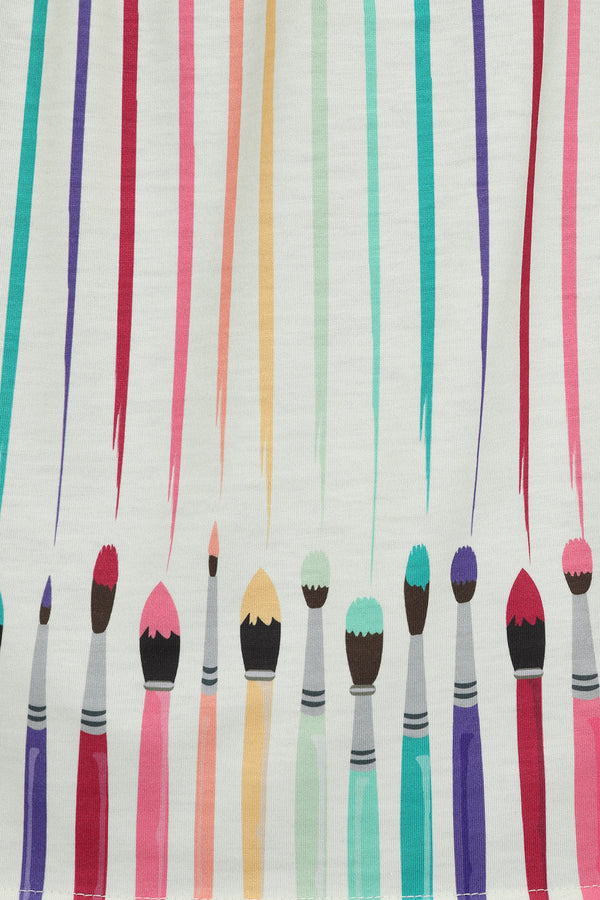 Paintbrush Stripes Dress