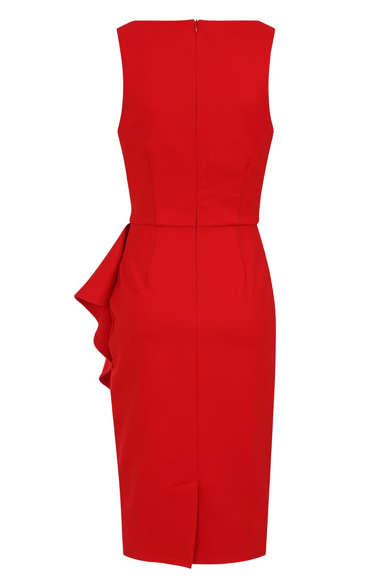 Taylor Red Wiggle Dress