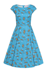 Sofia Otters Blue Dress