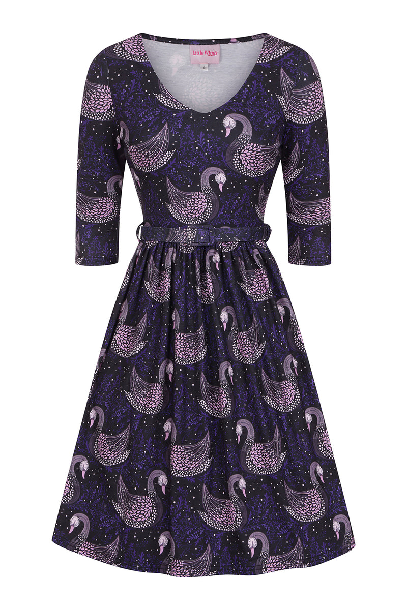 Olivia Purple Swan Dress