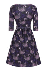 Olivia Purple Swan Dress