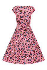 Sofia Pink Animal Print Dress