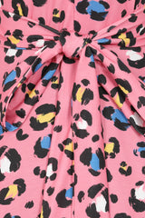 Sofia Pink Animal Print Dress