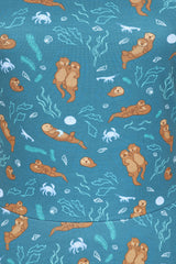 Sofia Teal Otters Dress