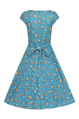 Sofia Teal Otters Dress