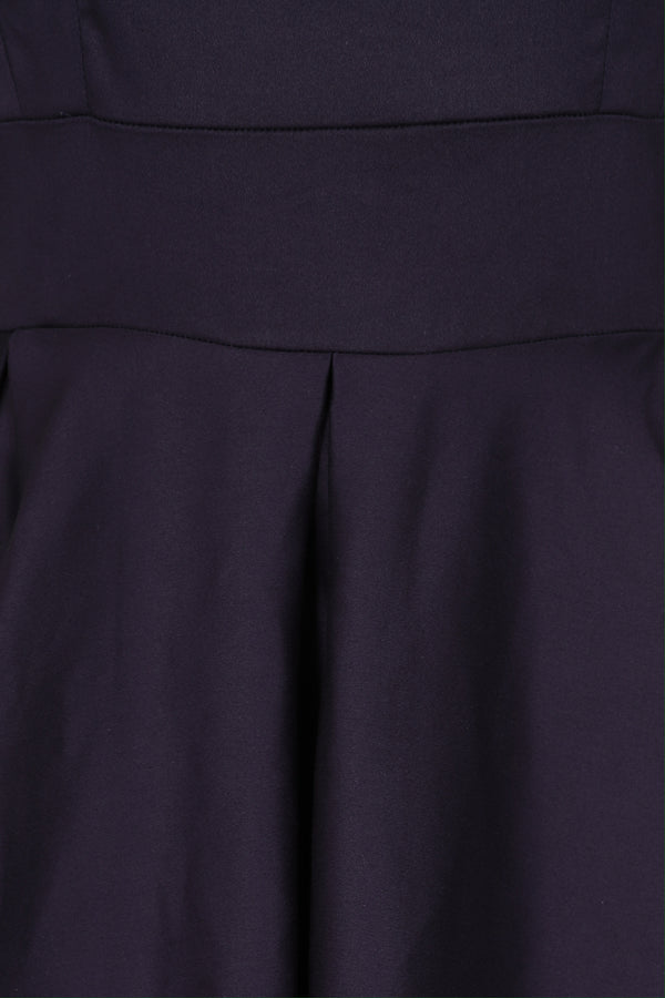 Liana Navy Flare Dress