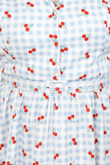 Dina Cherry Gingham Dress