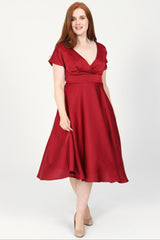 Iona Crimson Dress