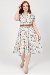 Leonnie Pastel Fairground Dress