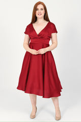 Iona Crimson Dress